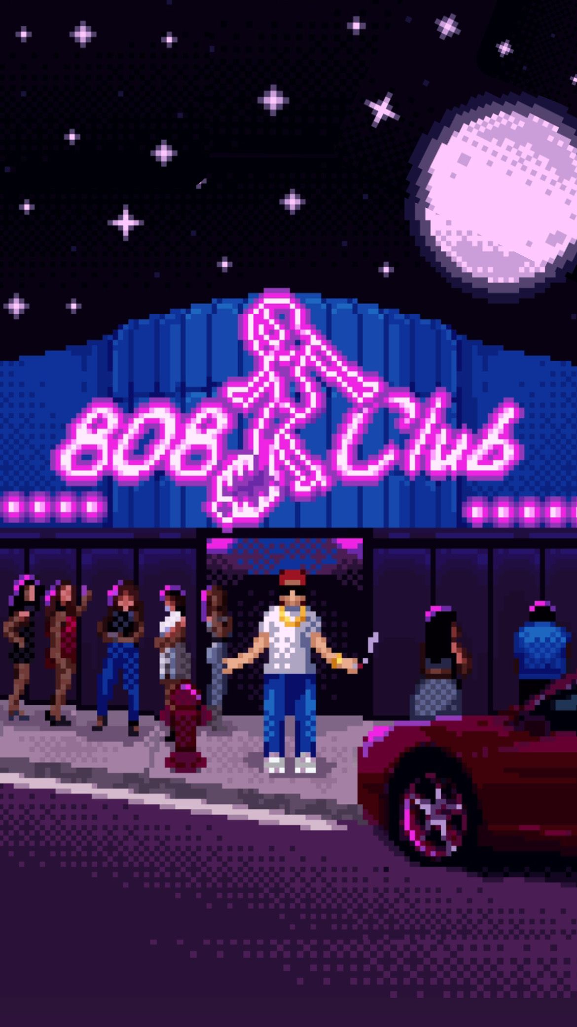 808 Club Neon Sign