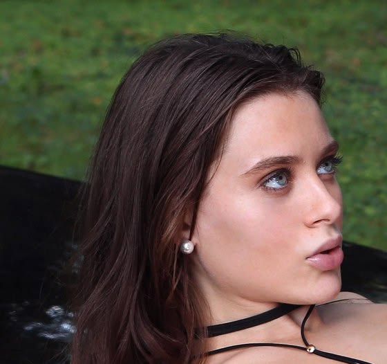 Elegant Woman in Black Top