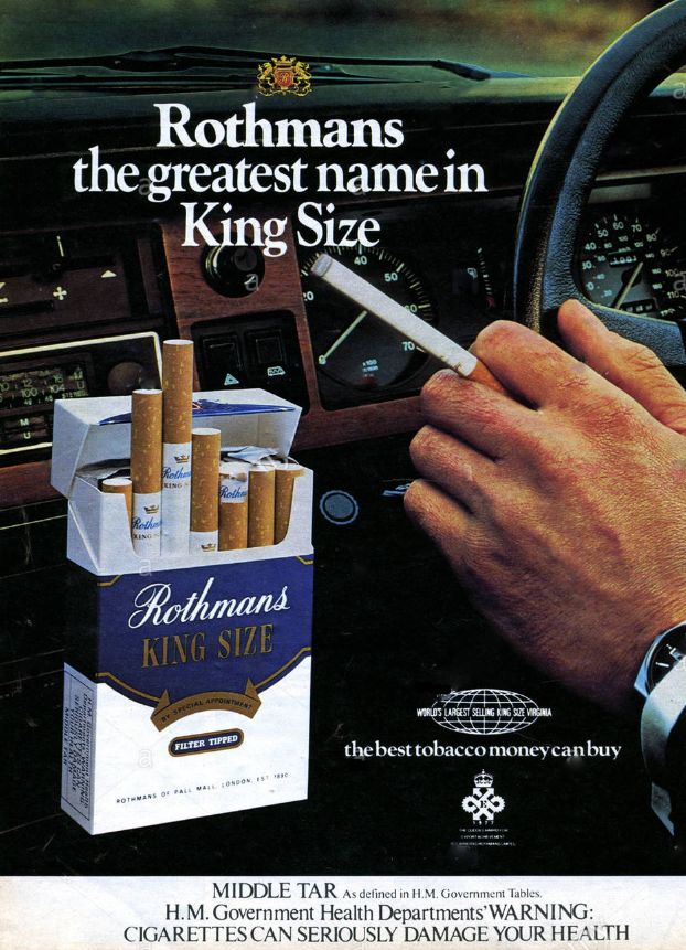 Rothmans King Size Cigarettes Ad