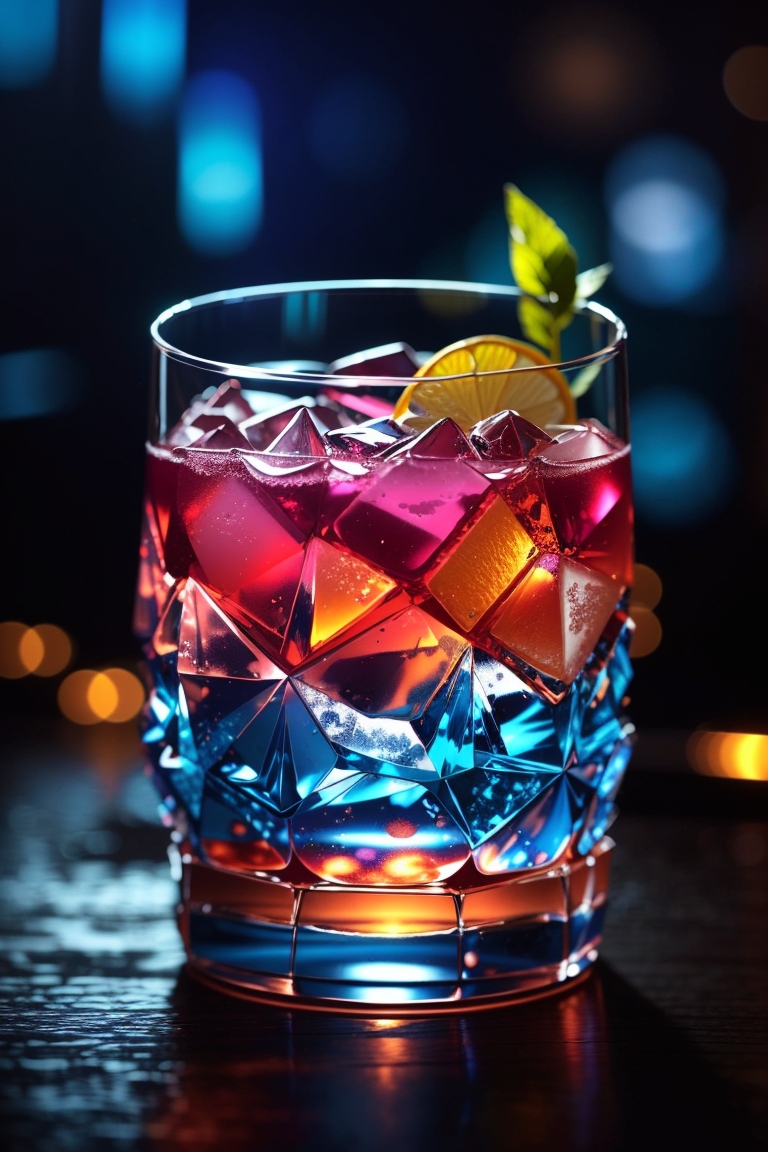 Colorful Geometric Cocktail