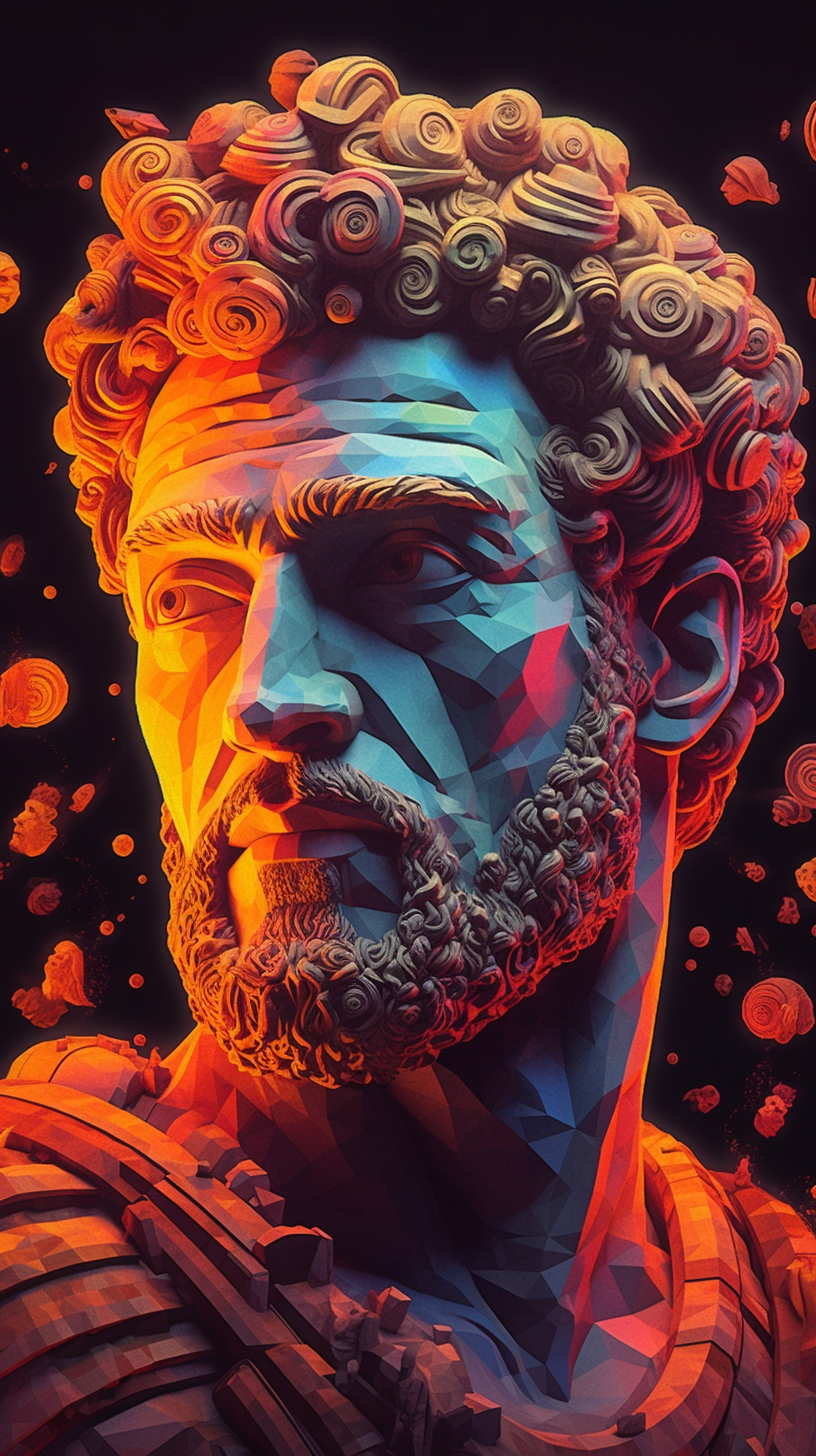 Abstract Roman Bust