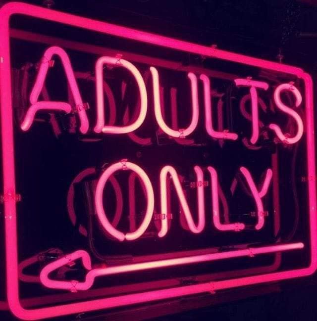Adults Only Neon Sign