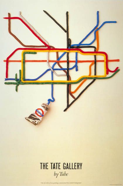 Colorful Tube Map Art