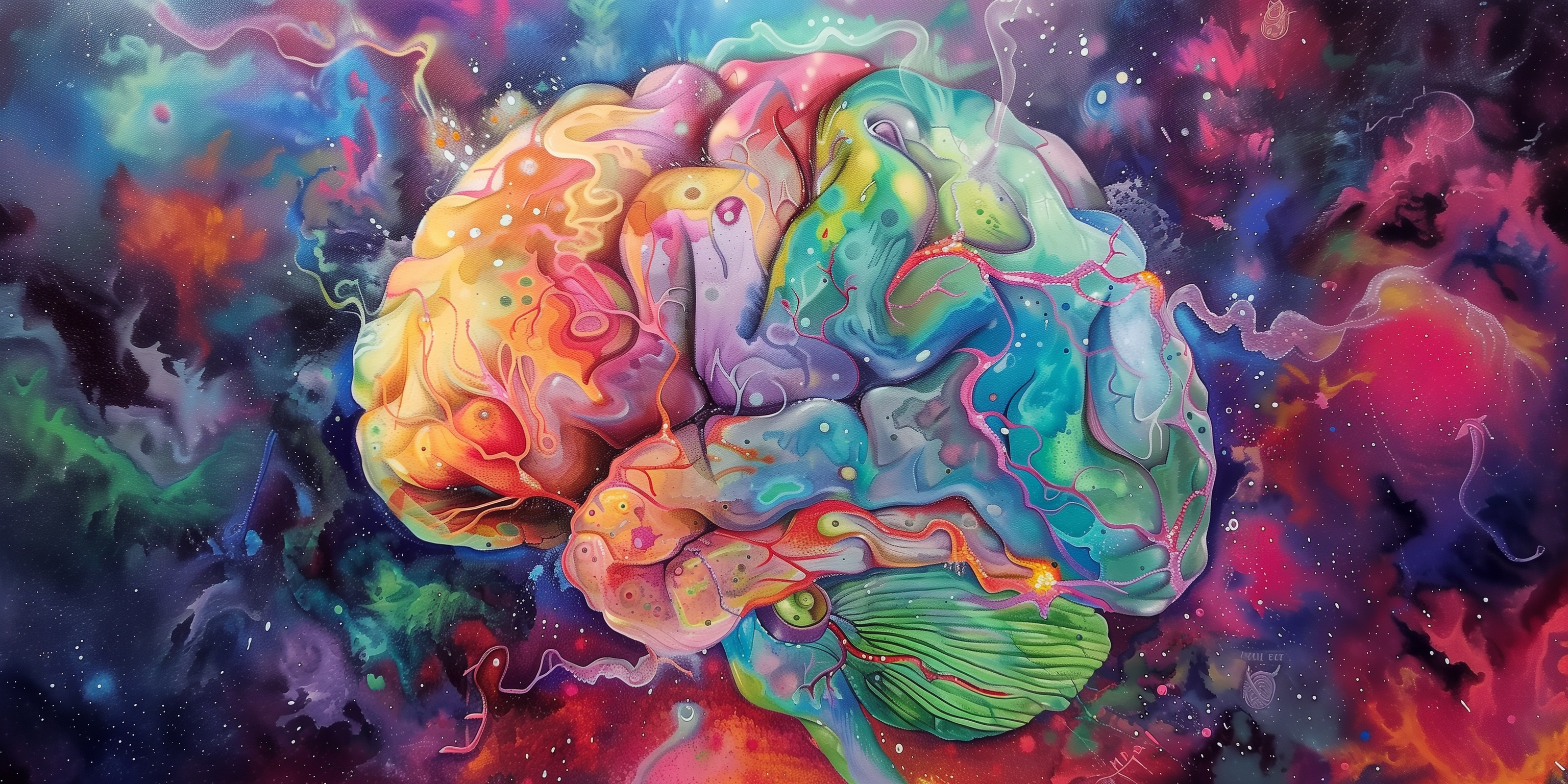 Colorful Brain Art