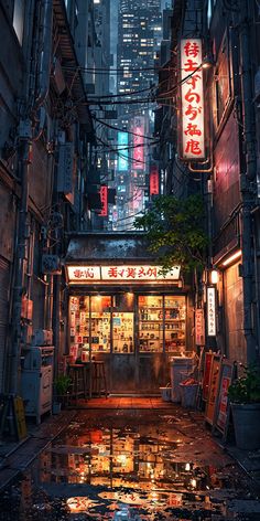 Narrow Alleyway Shop