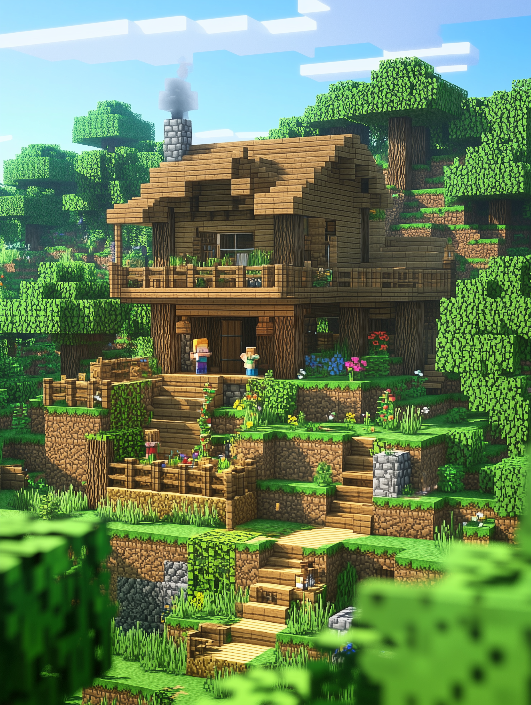 Minecraft Wooden Cottage
