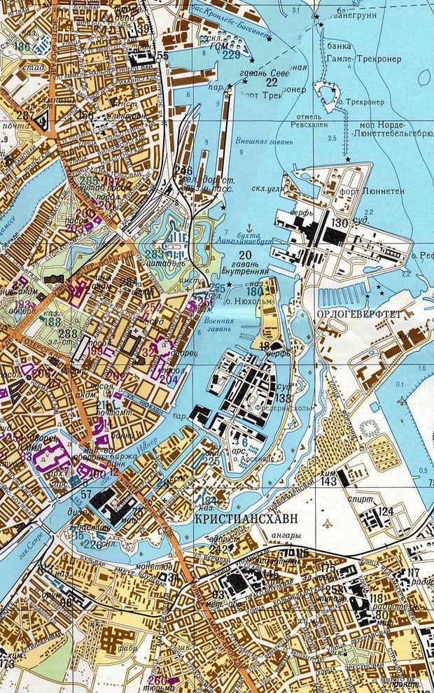 Map of Kristianshavn