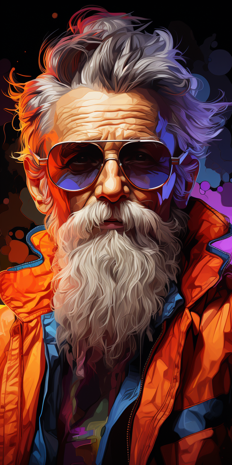 Elderly Man with Sunglasses