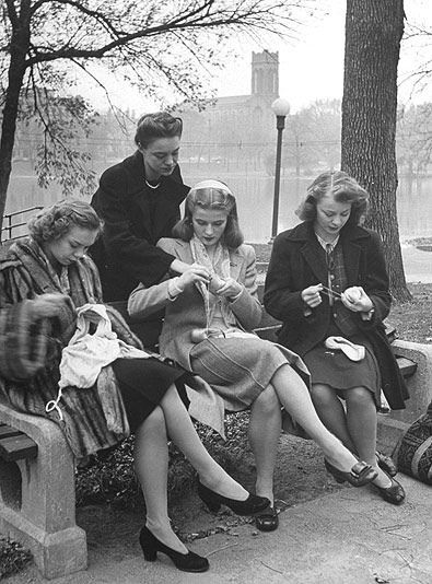 Knitting Ladies in the Park