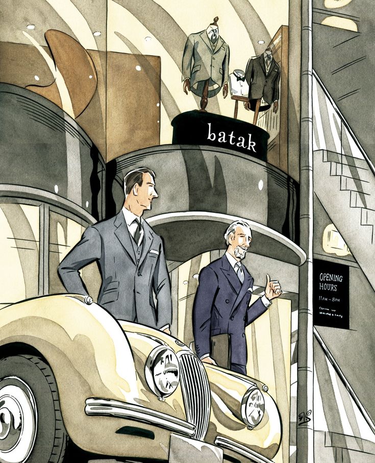 Vintage Car and Men