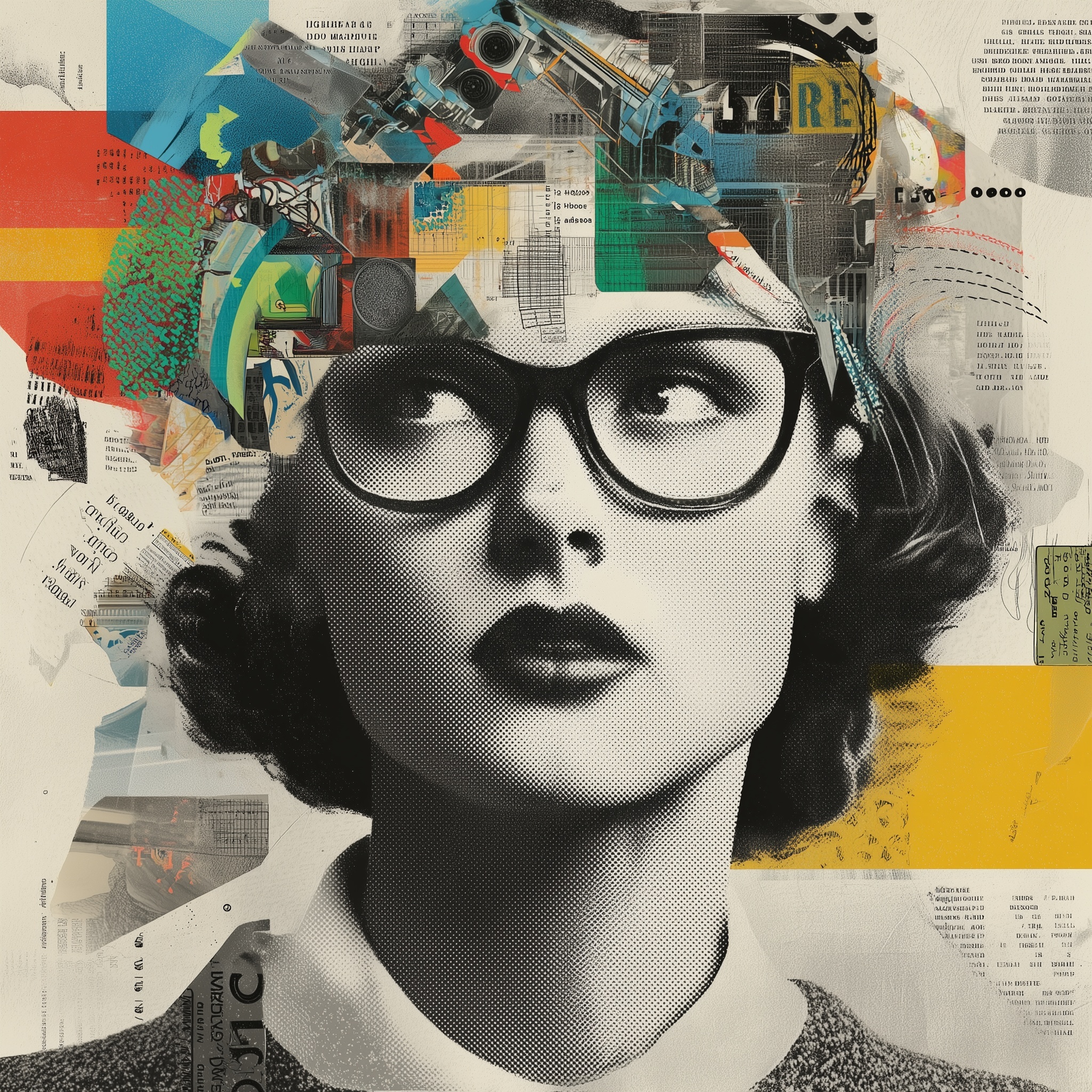 Abstract Collage Portrait