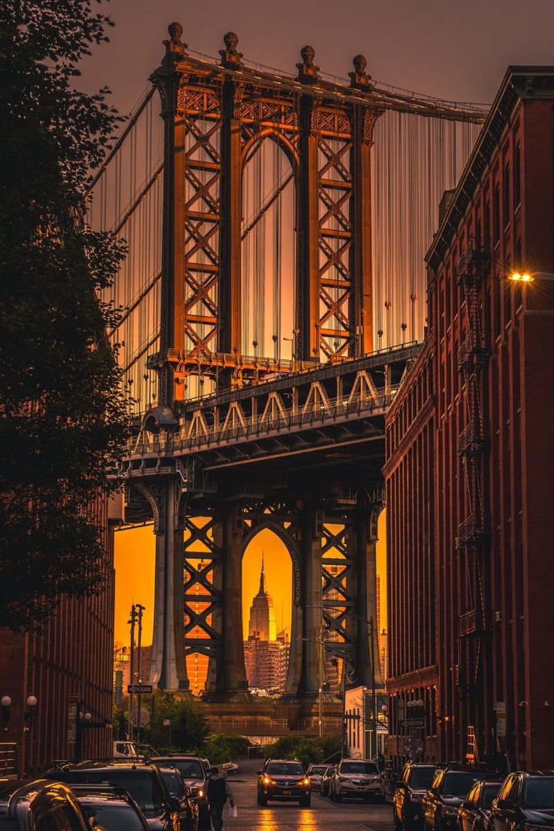 Manhattan Bridge at Sunset