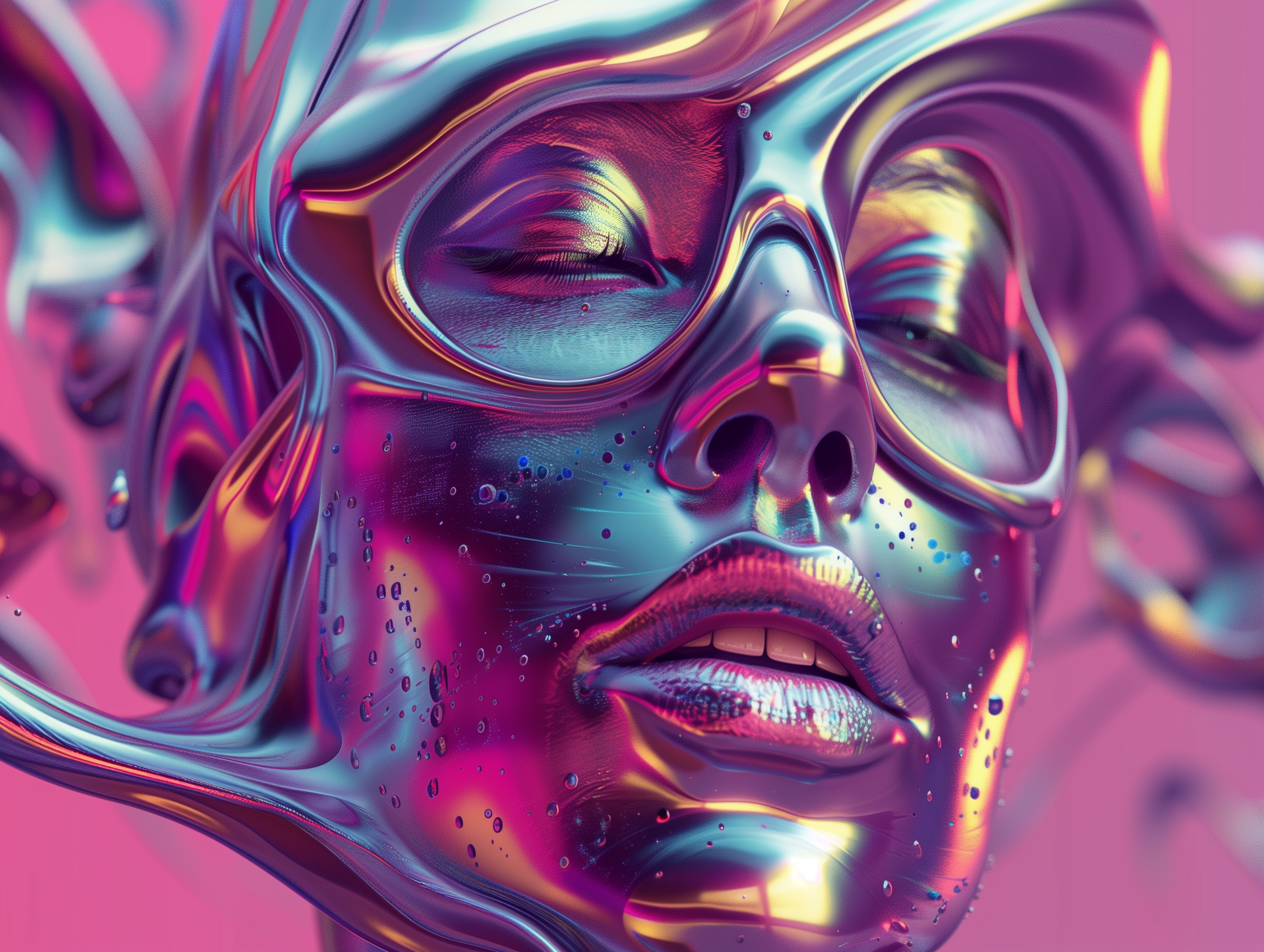 Liquid Chrome Woman
