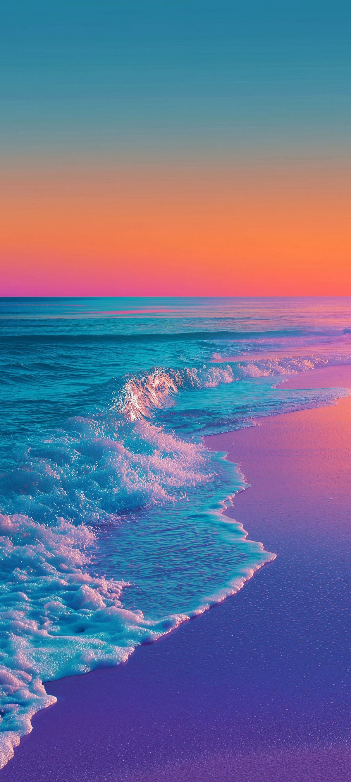 Sunset Ocean Waves