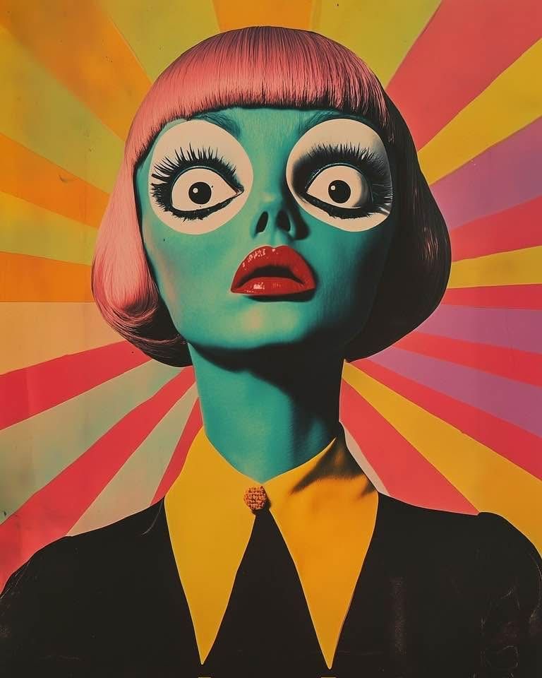 Psychedelic Pop Art Portrait
