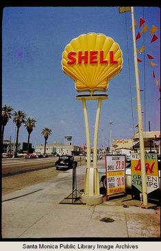 Vintage Shell Gas Station Sign
