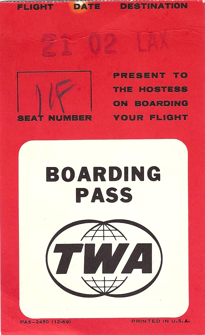 TWA Boarding Pass