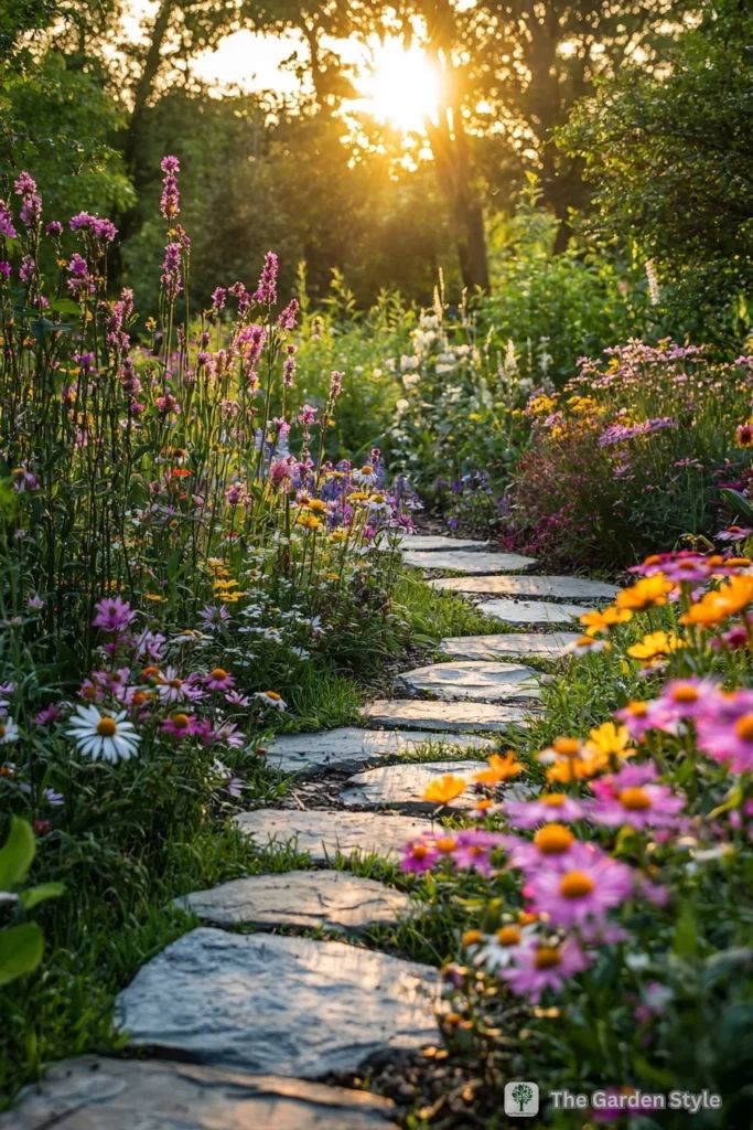 Sunlit Garden Path