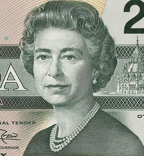 Queen Elizabeth II on Australian $2 Note