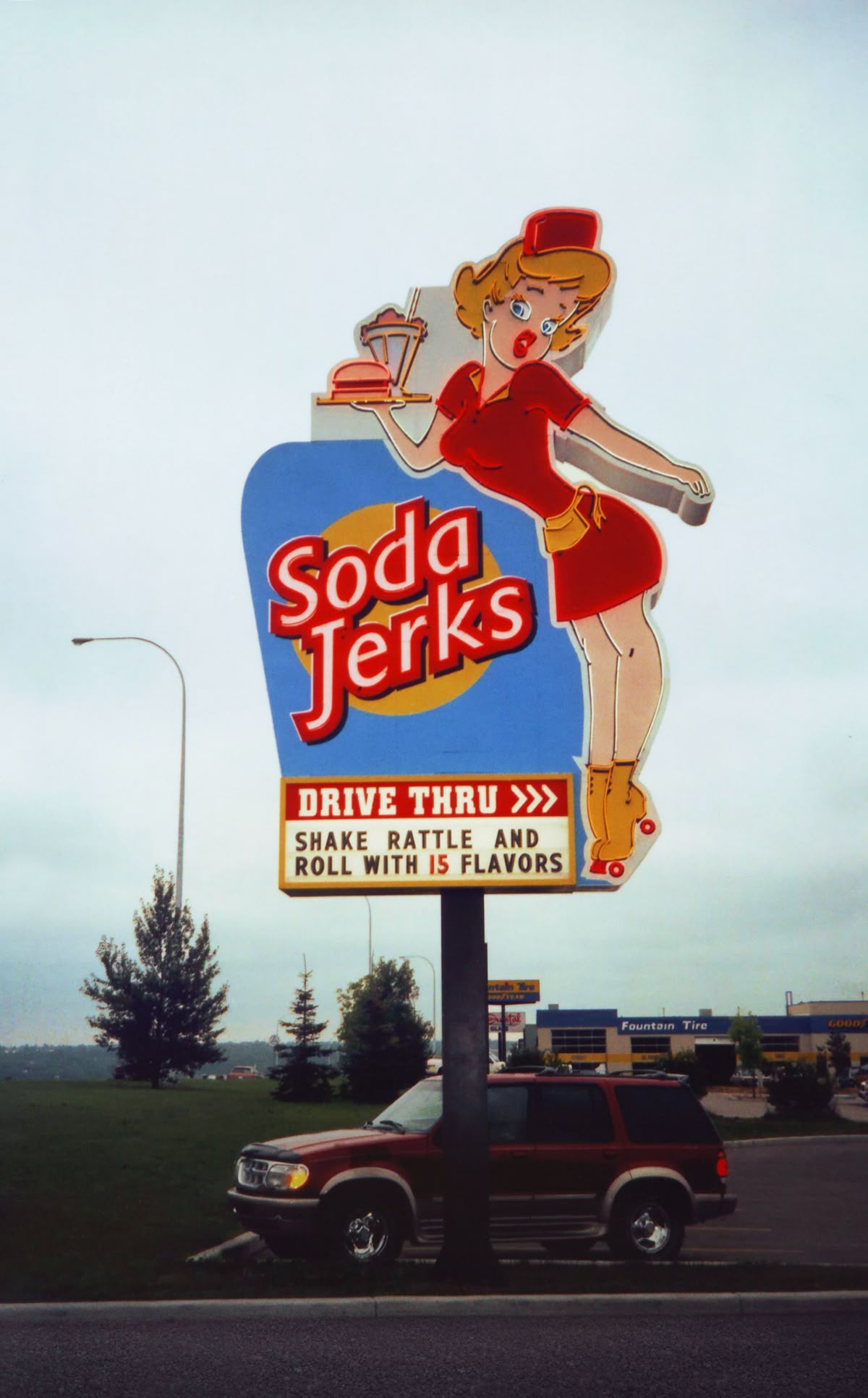 Soda Jerks Drive Thru Sign