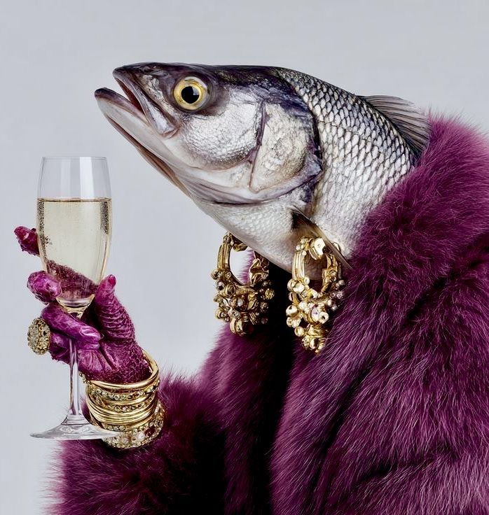 Fancy Fish in Fur Coat