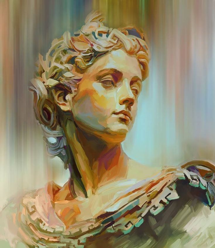 Classical Bust Painting