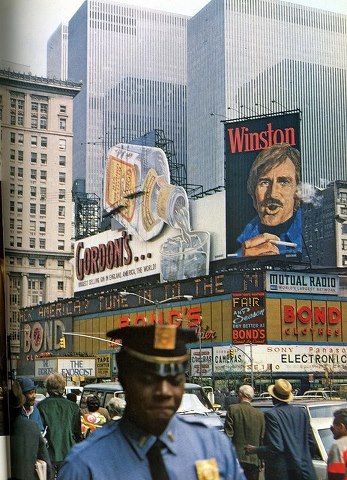 Vintage Times Square Billboard Advertisements