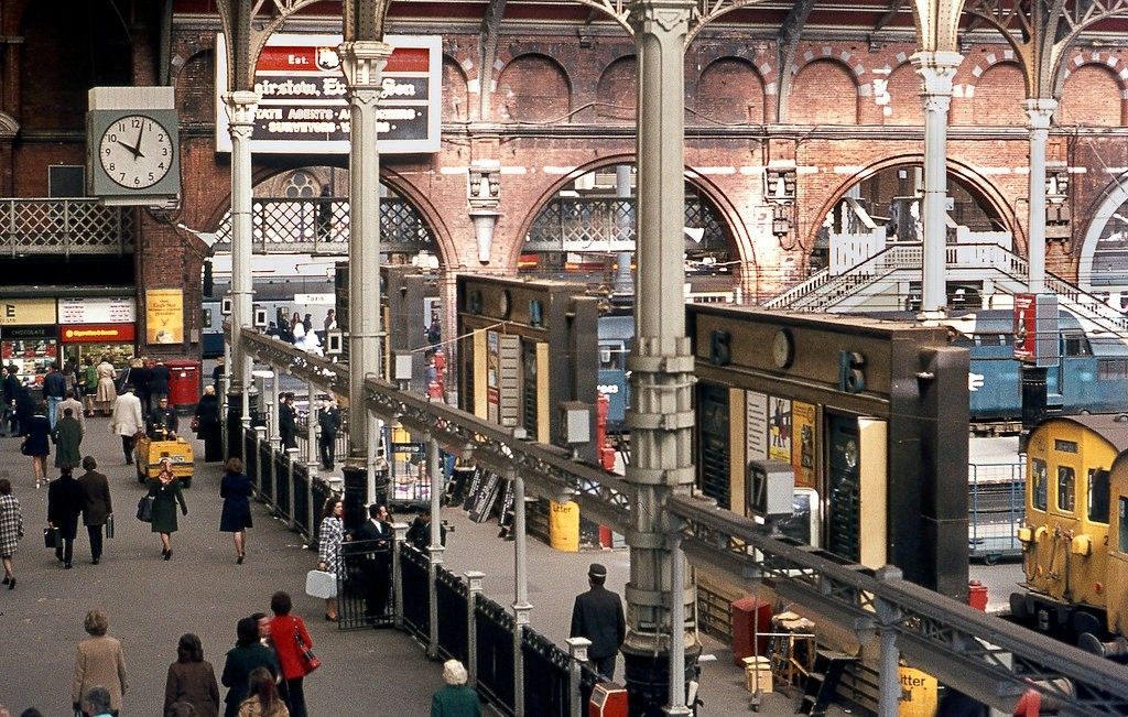 Vintage Railway Station Interior