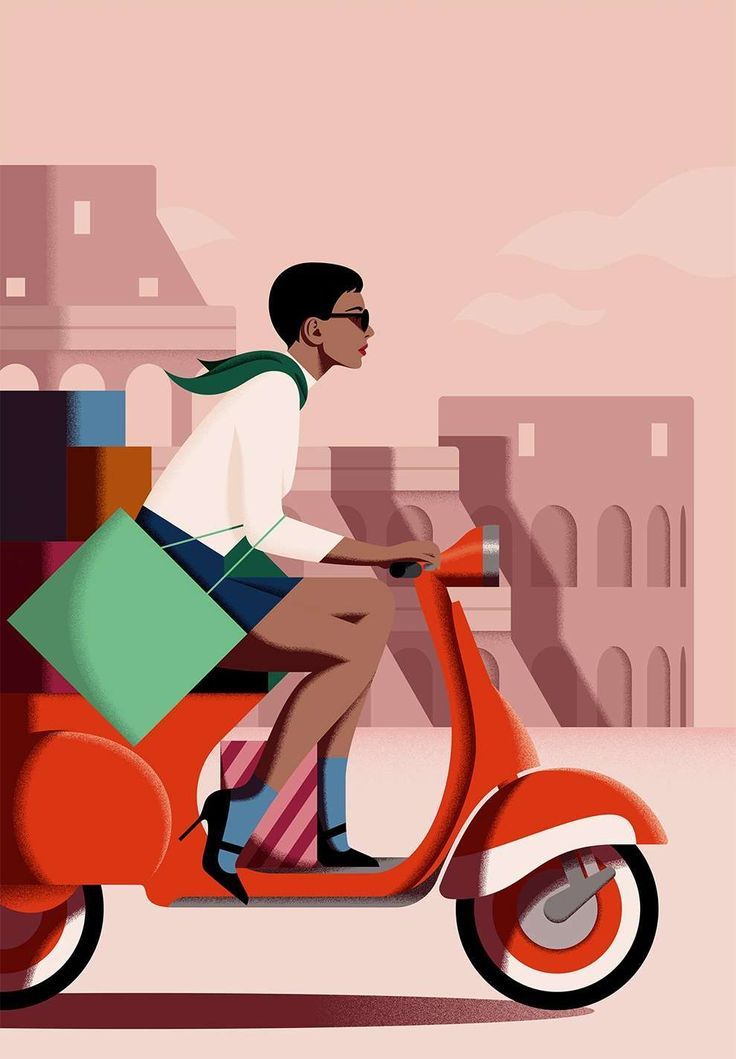 Woman on Scooter