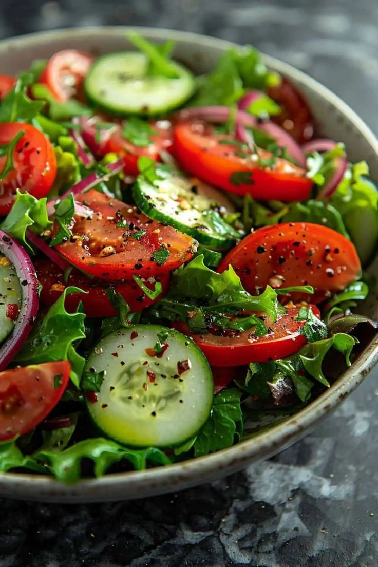 Fresh Tomato and Cucumber Salad