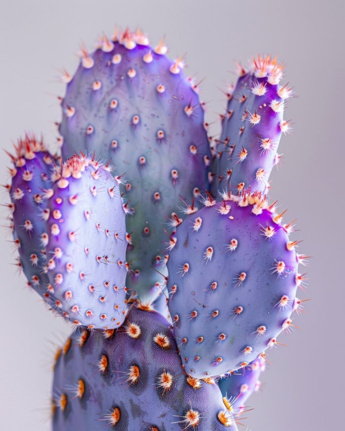 Purple Prickly Pear Cactus
