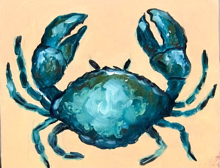 Blue Crab Painting