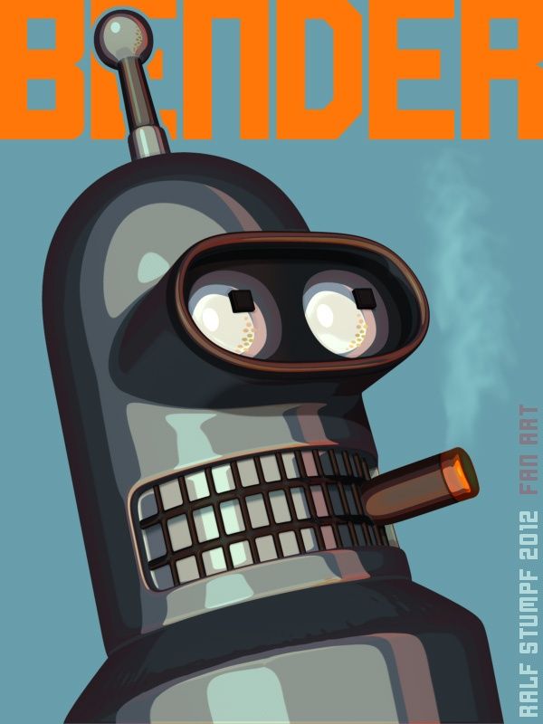 Robot Smoking Cigarette