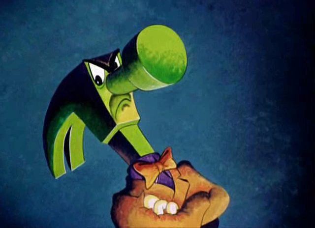 Green Alien Peeking