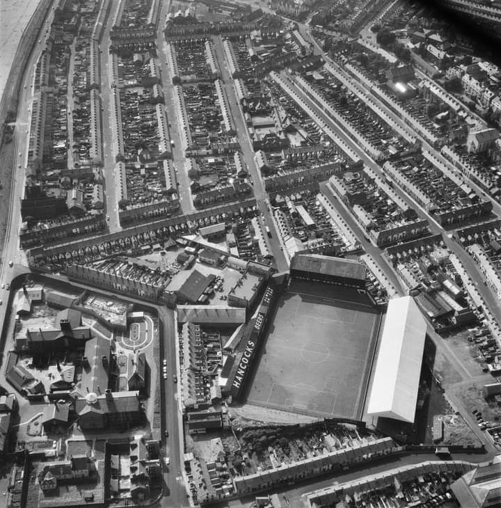 Aerial View of Football Stadium