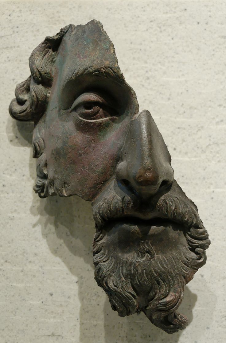 Bronze Bust of a Bearded Man