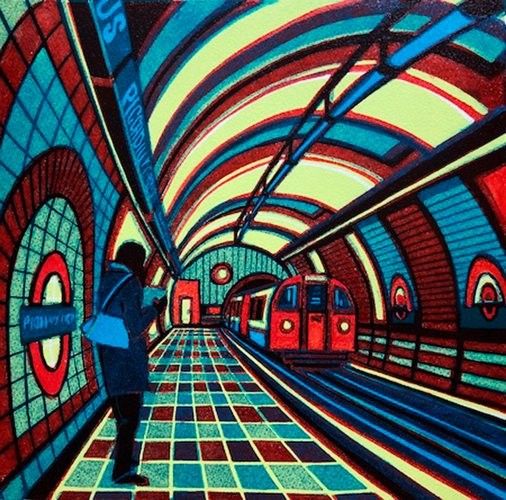 Optical Illusion Subway Station