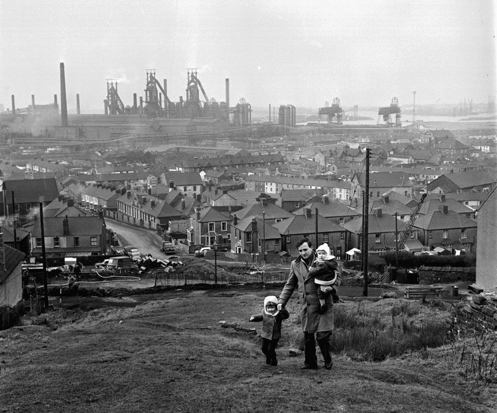 Industrial Landscape with Family