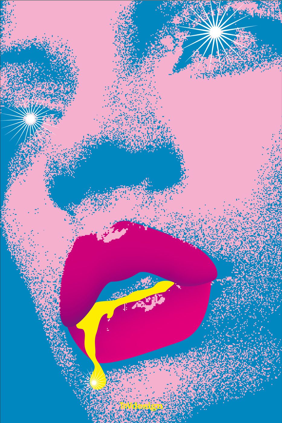 Abstract Pop Art Mouth