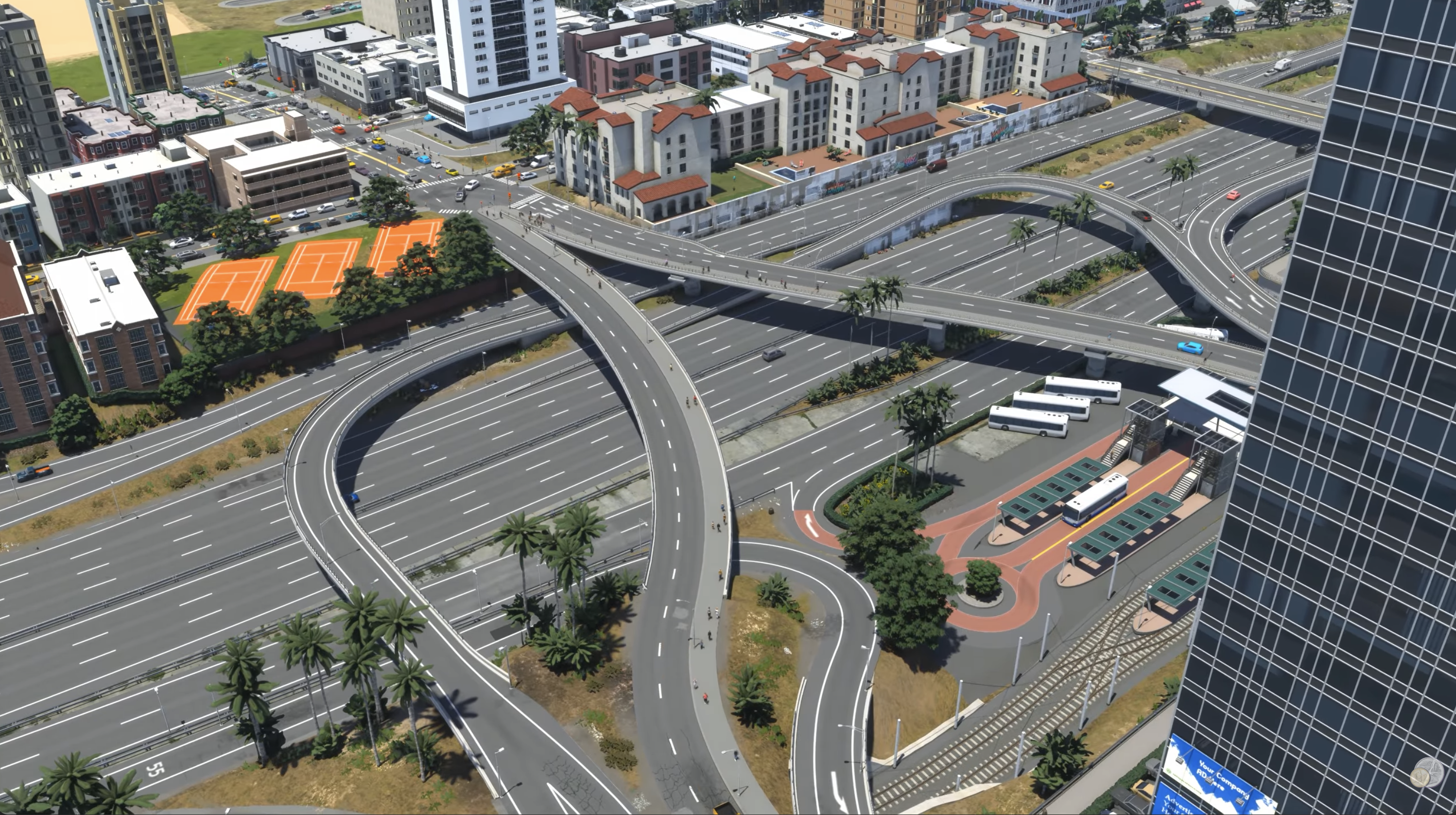 Urban Overpass Intersection