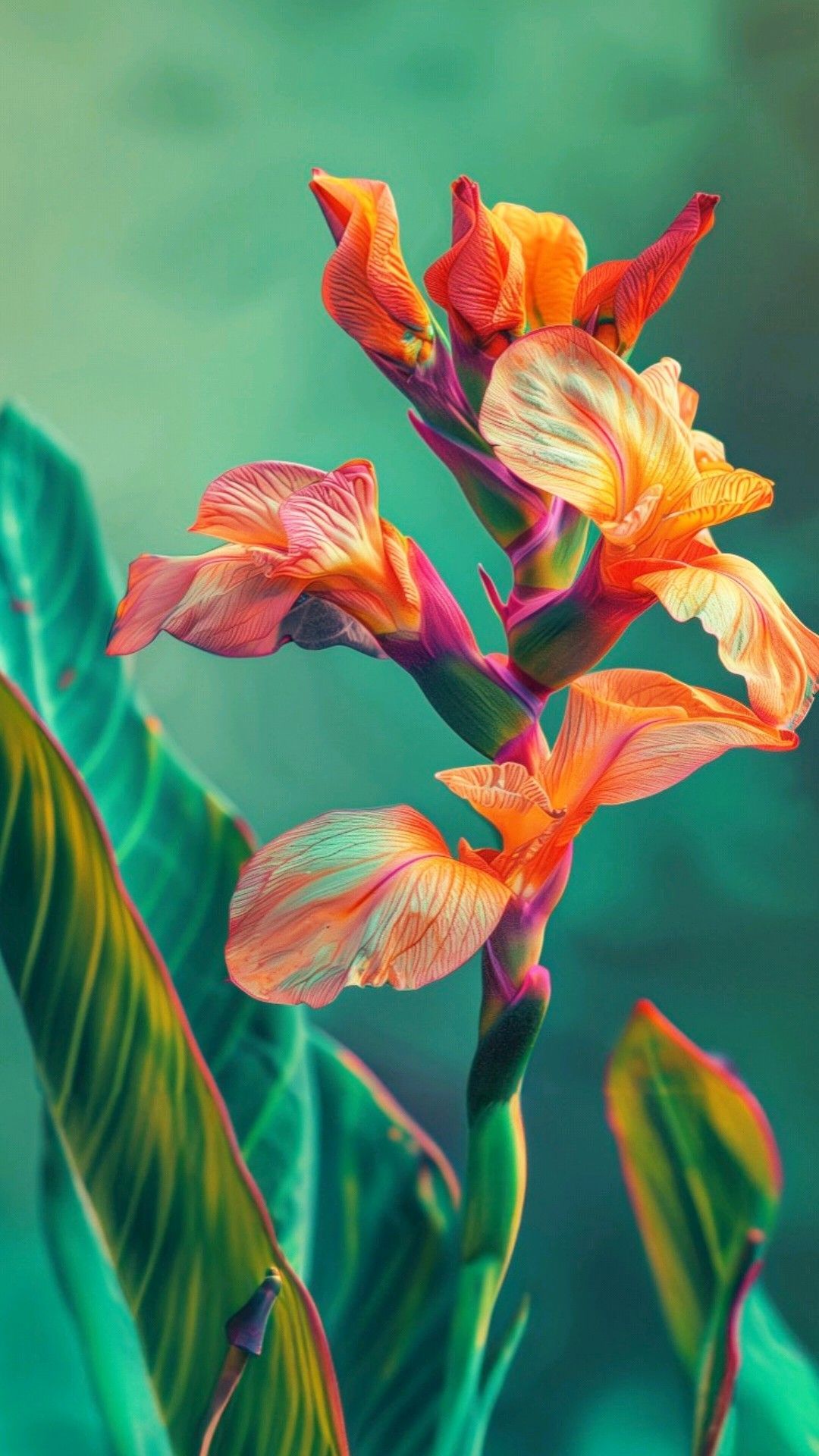 Colorful Canna Flowers