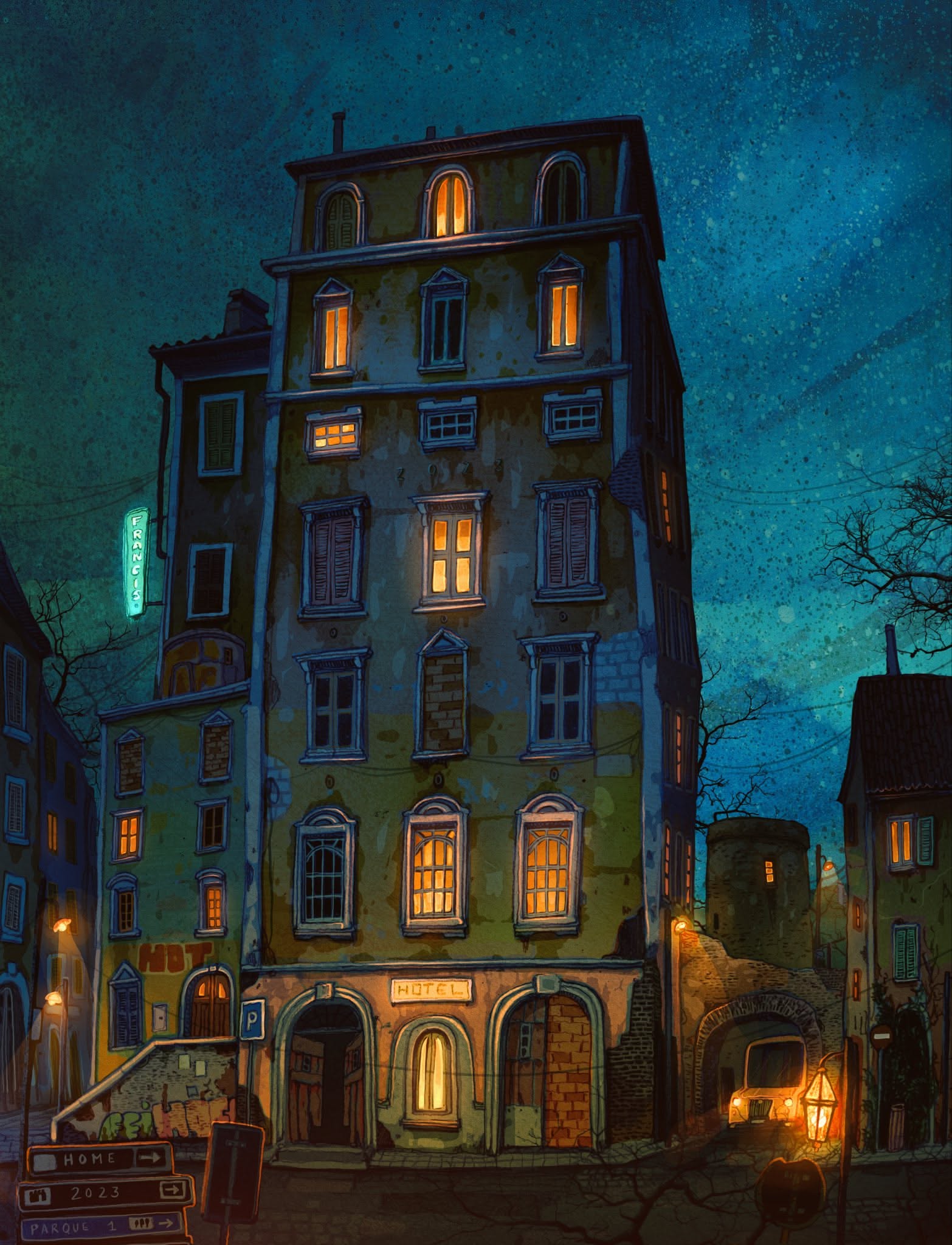 Enchanted Night in the Old Town