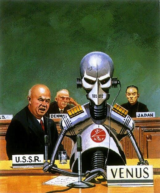 Robot Testifying Before International Court