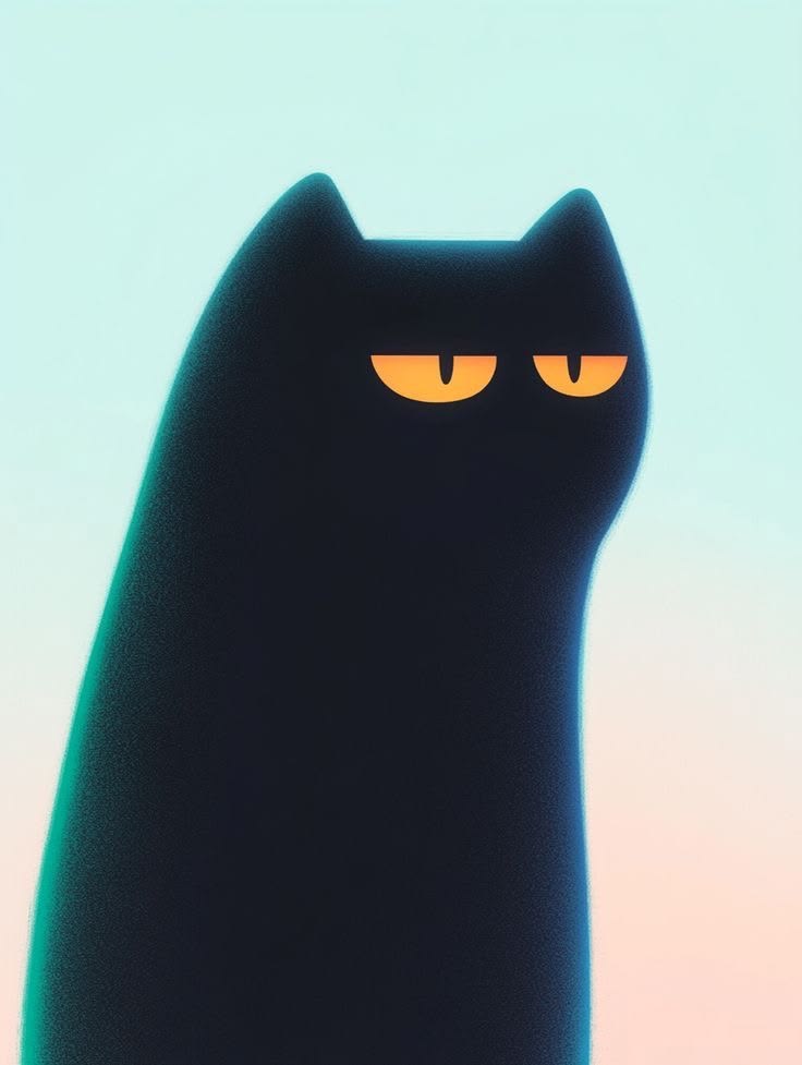 Mysterious Black Cat