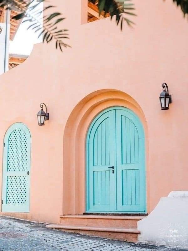 Pastel Arched Doorway