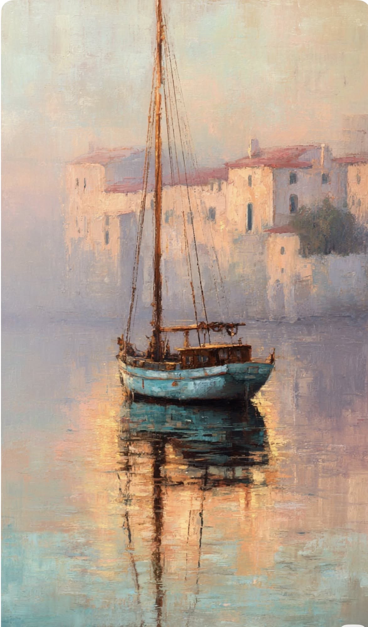 Sailboat in Fog