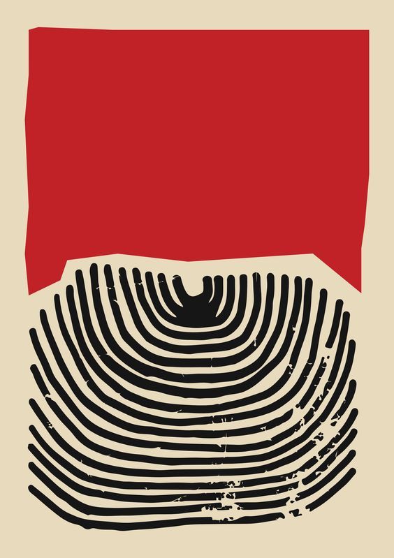 Abstract Fingerprint Art