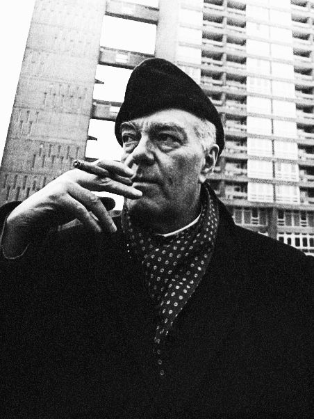 Man Smoking in Urban Setting