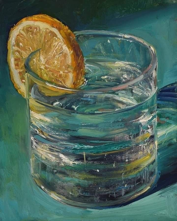 Lemon Slice in Glass