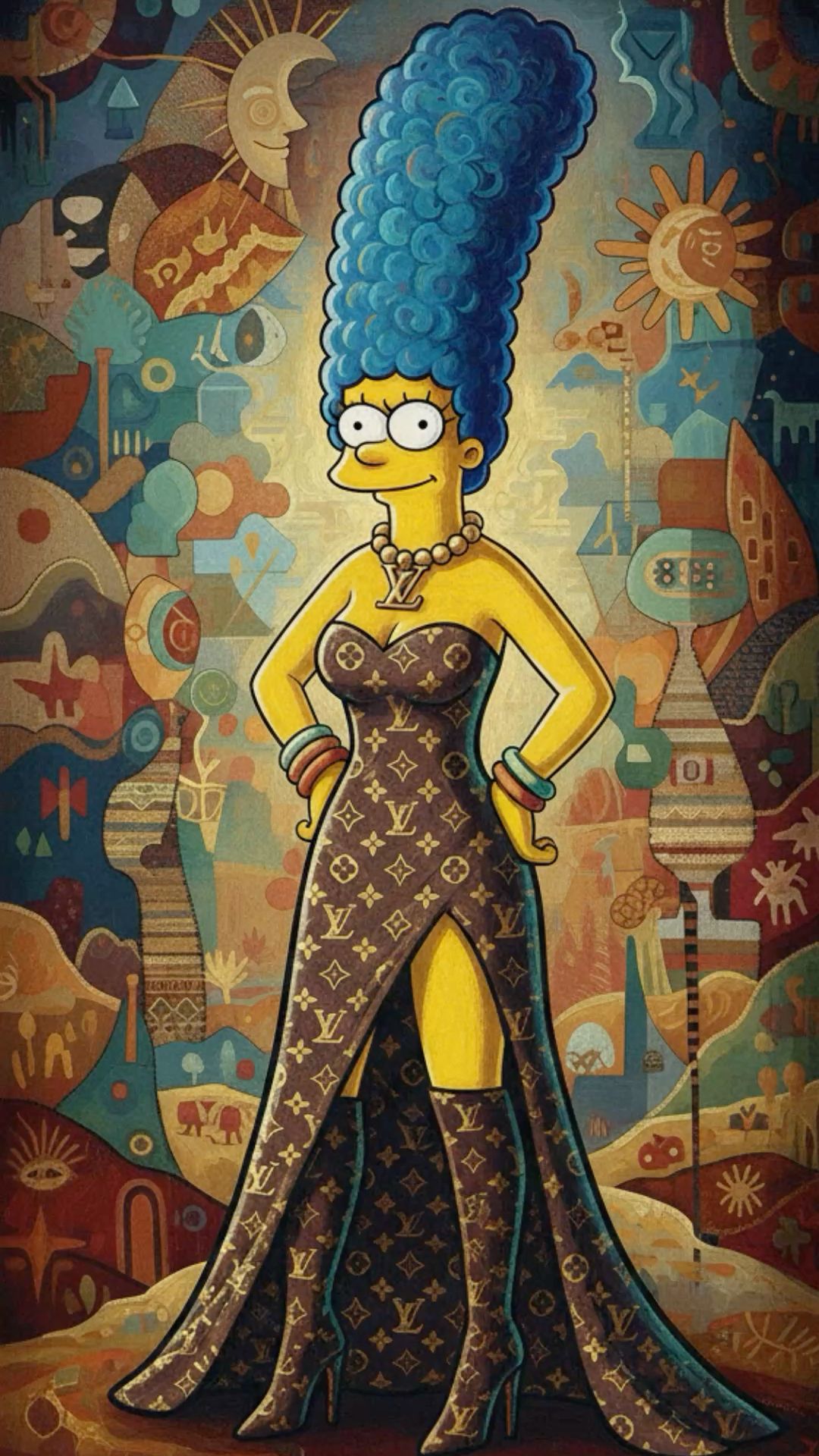 Marge Simpson in Louis Vuitton